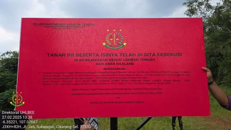 Jaksa Sita Aset Koruptor Bandara Internasional Lombok