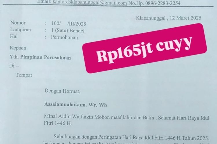 Kepala Desa di Bogor Minta Maaf Soal Surat Viral Permintaan THR Rp 165 Juta