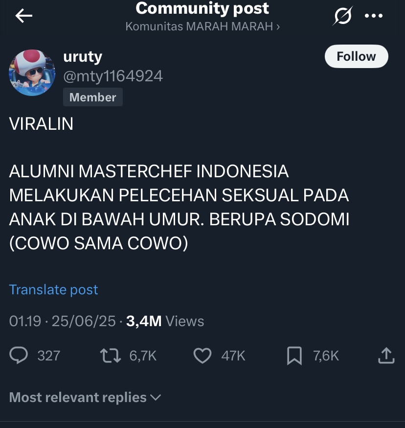 Mantan MasterChef dari Jateng Diduga Lecehkan Anak di Bawah Umur