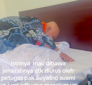 Momen Haru Kakek Suyatno Lepas Jenazah Istri di Tanah Suci