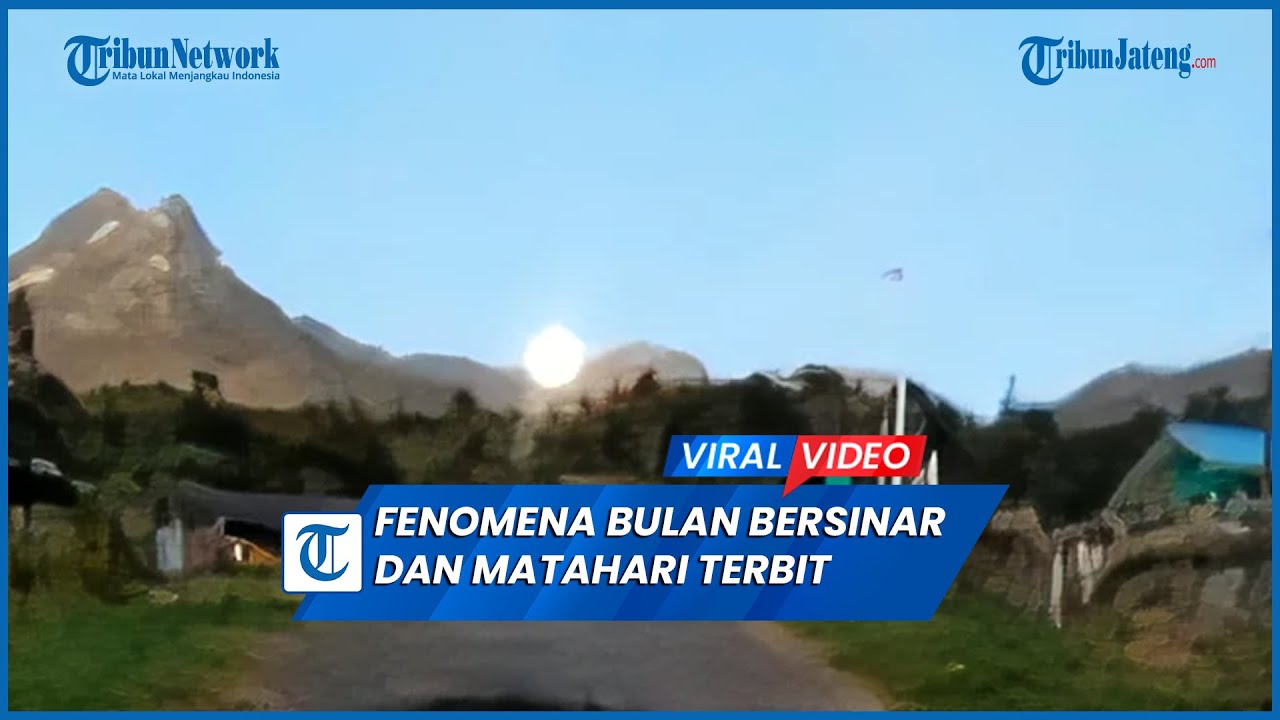 Fenomena Langit Papua: Bulan Bersinar dan Matahari Terbit Bersamaan