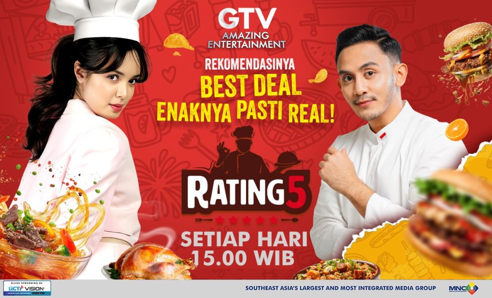 Rating 5 GTV Sajikan Beragam Makanan Legendaris, Viral, dan Hidden Gem