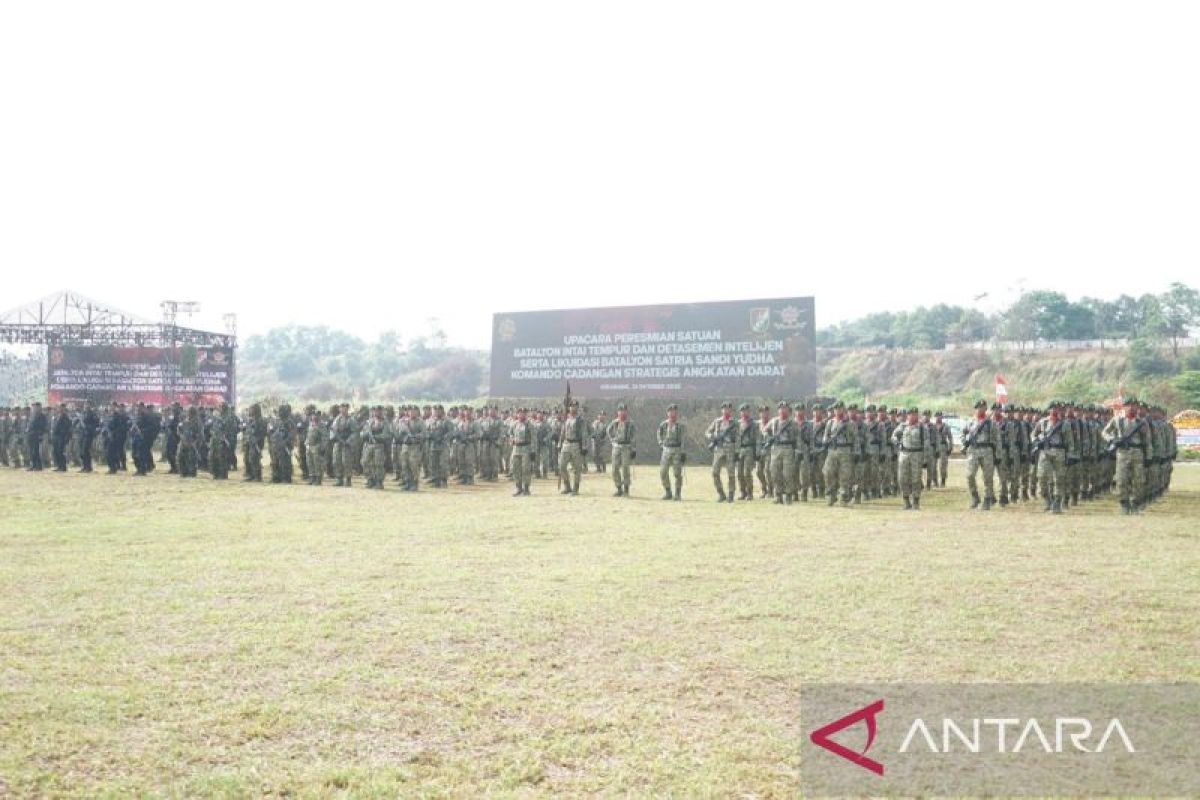 Pangkostrad Resmikan Pembentukan Satuan Yontaipur di Bekasi