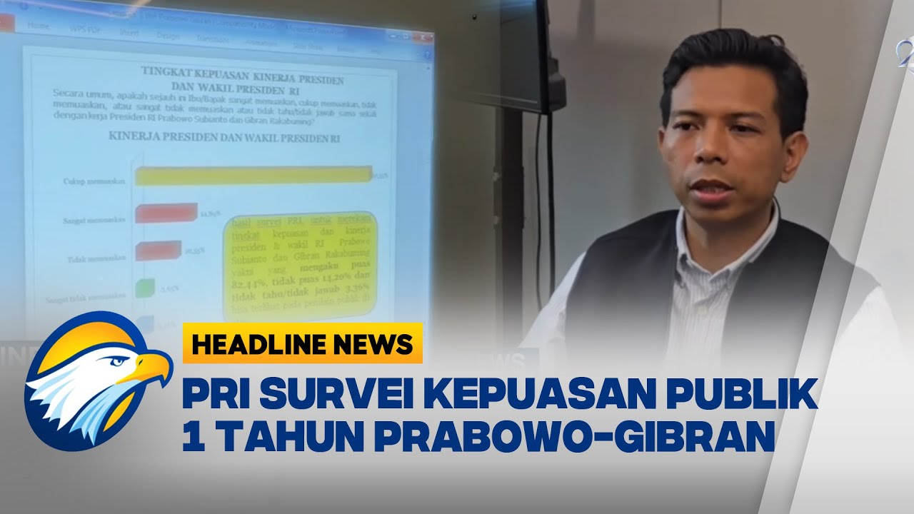 Survei PRI: Kepuasan Publik Terhadap Pemerintahan Prabowo 82,44%