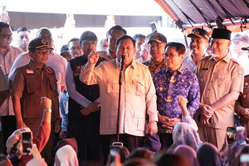 Prabowo Tinjau Banjir di Padang Pariaman, Inventarisasi Kerusakan